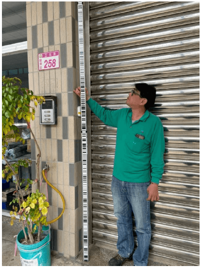 現況沉陷點放樣